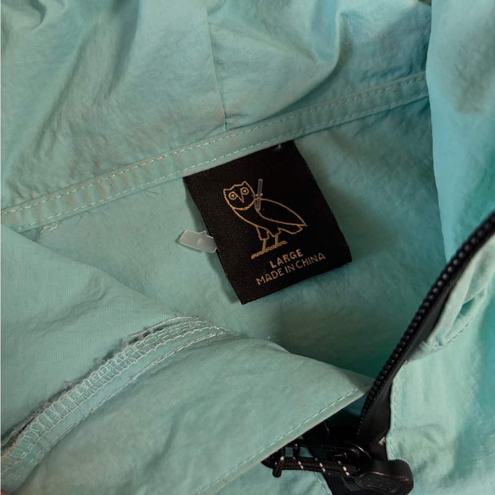 OVO Aqua Hooded Anorak Windbreaker with Owl Logo - Picture 3 of 4